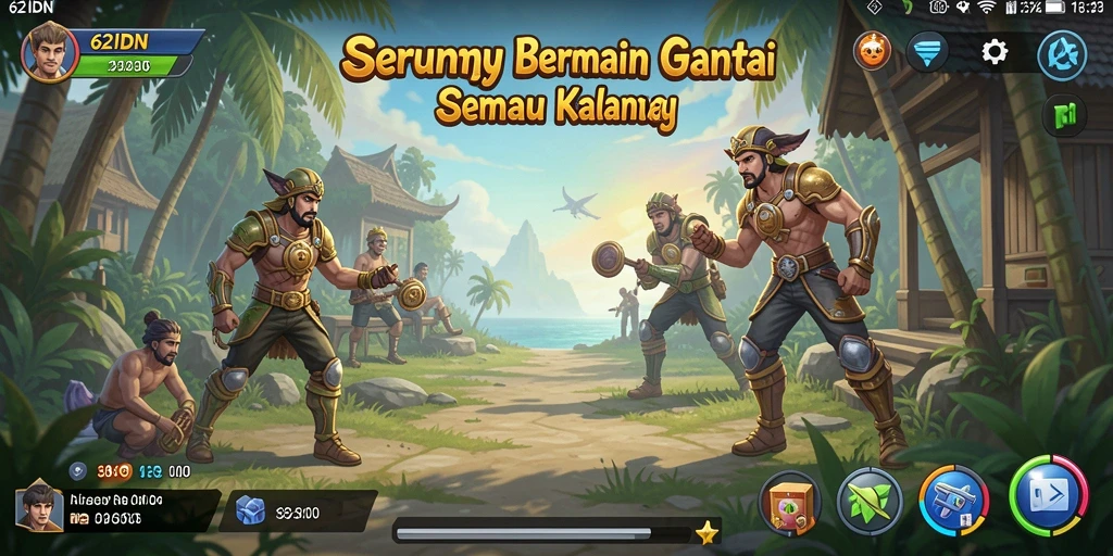 Tampilan gameplay 62IDN yang menarik dan berwarna-warni.