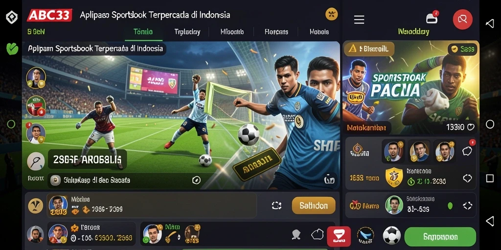 Tampilan utama <strong>ABC33</strong> dengan fitur taruhan olahraga yang menarik.