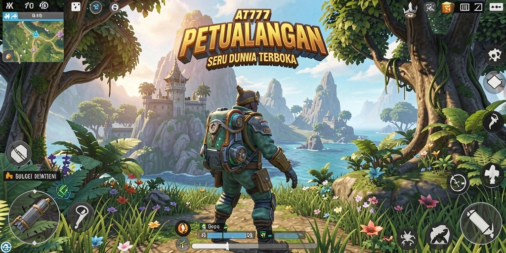 Tampilan menarik dari gameplay Open World AT777 dengan banyak aktivitas.