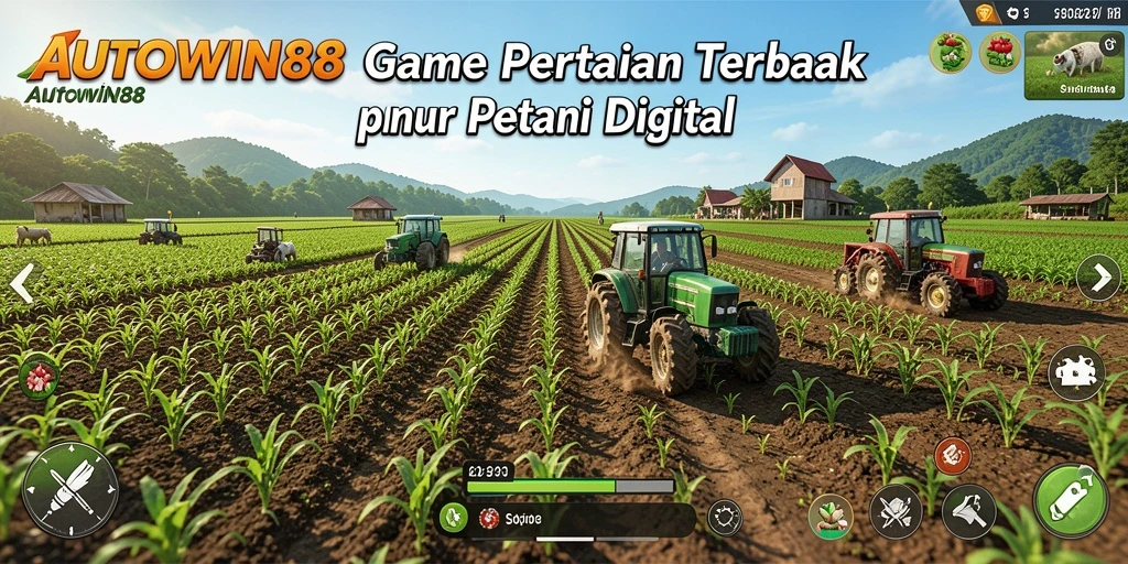 Tampilan gameplay pertanian yang menarik dalam AUTOWIN88.