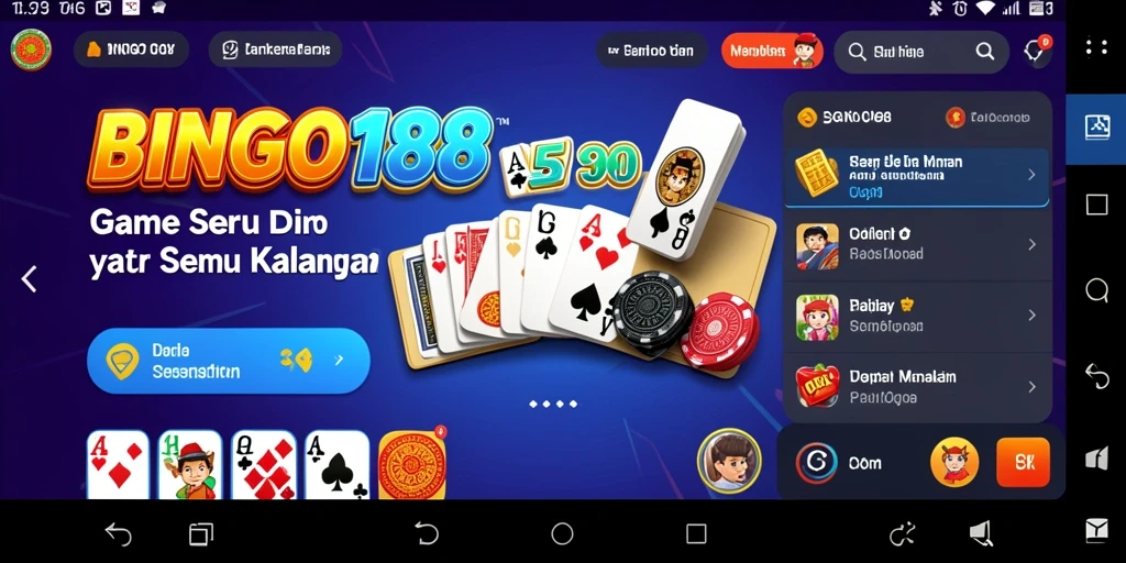 Tampilan seru gameplay Domino di BINGO188.