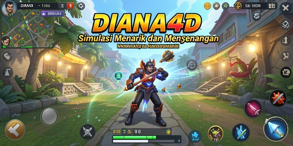 Tampilan gameplay DIANA4D yang menarik dan interaktif.