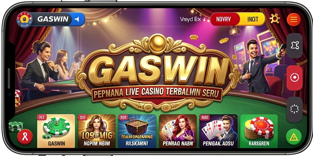 Tampilan gameplay Live Casino di GASWIN yang menarik dan interaktif.