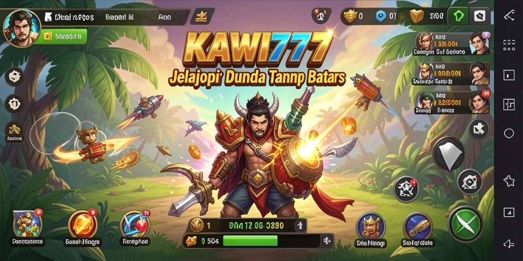 Tampilan gameplay <strong>KAWI777</strong> yang memukau dalam dunia Open World.