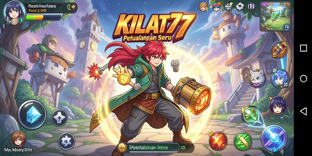 Tampilan gameplay KILAT77 yang memikat dengan karakter anime