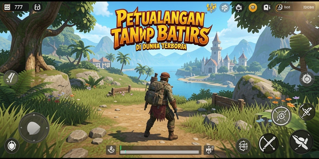 Screenshot menampilkan momen eksplorasi di dunia terbuka L777.