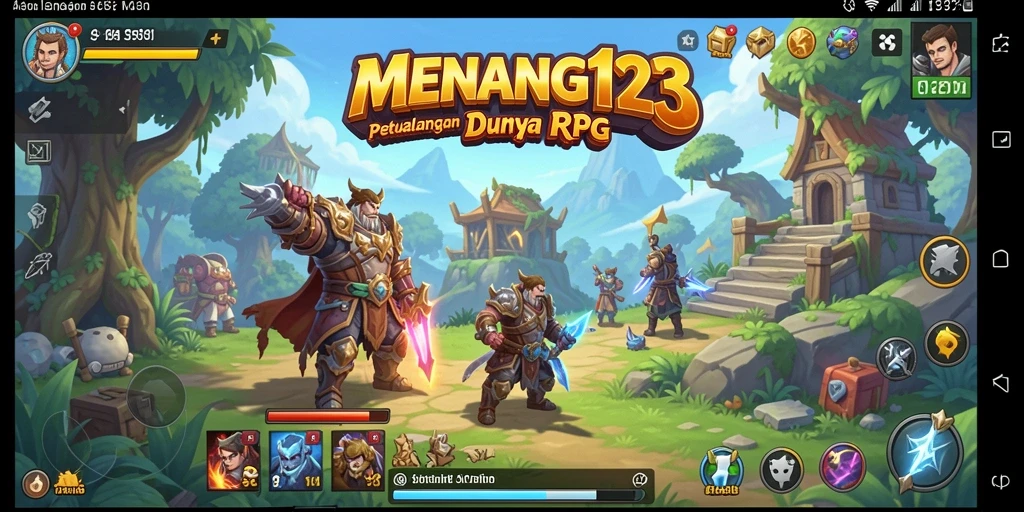 Tampilan gameplay RPG MENANG123 yang penuh aksi dan petualangan.
