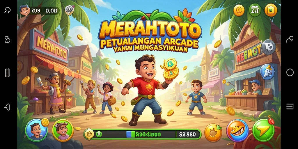 Tampilan gameplay seru dan penuh tantangan di MERAHTOTO.