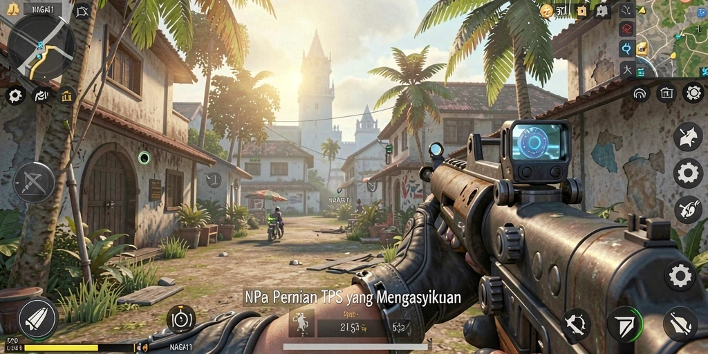 Tampilan menegangkan dari gameplay NAGA11 yang menarik.