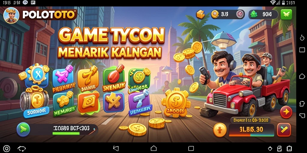 Tampilan gameplay POLOTOTO yang seru dan interaktif.