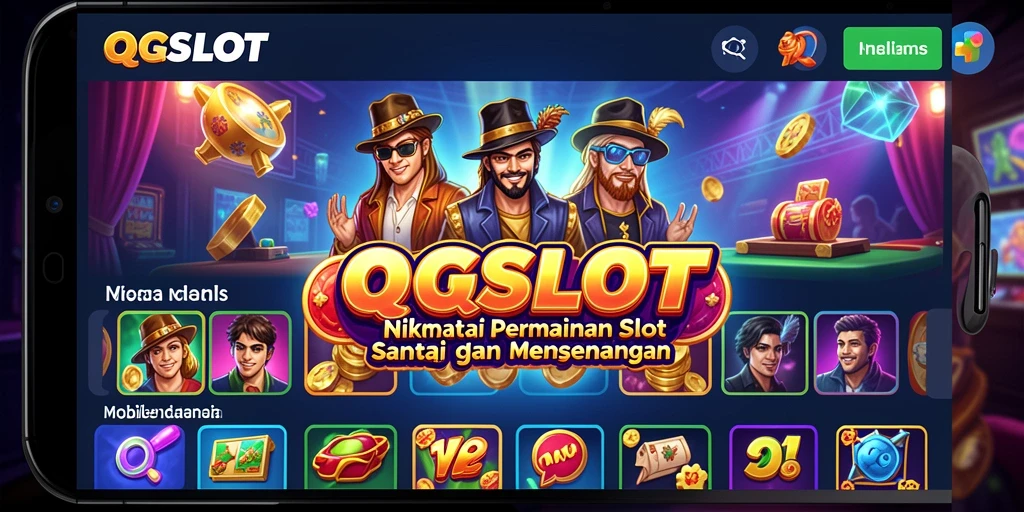 Tampilan gameplay QQSLOT yang menarik dan penuh warna.