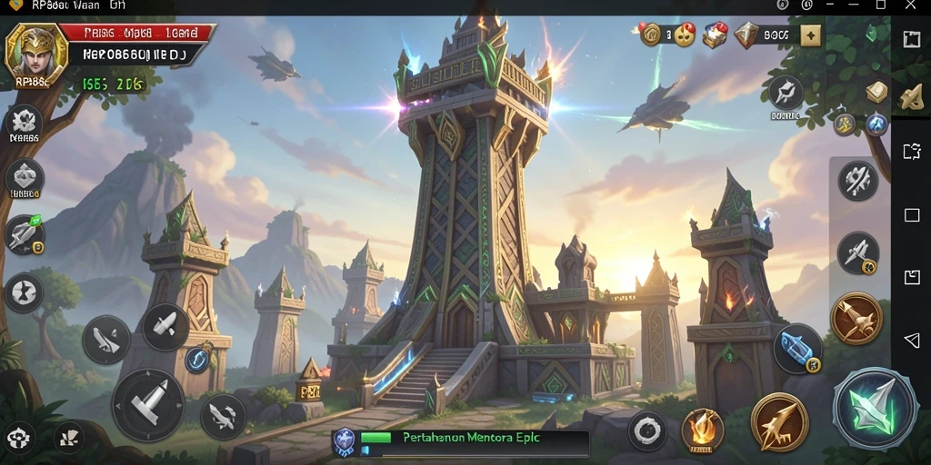 Gameplay RP886 menampilkan aksi menara pertahanan yang mendebarkan.