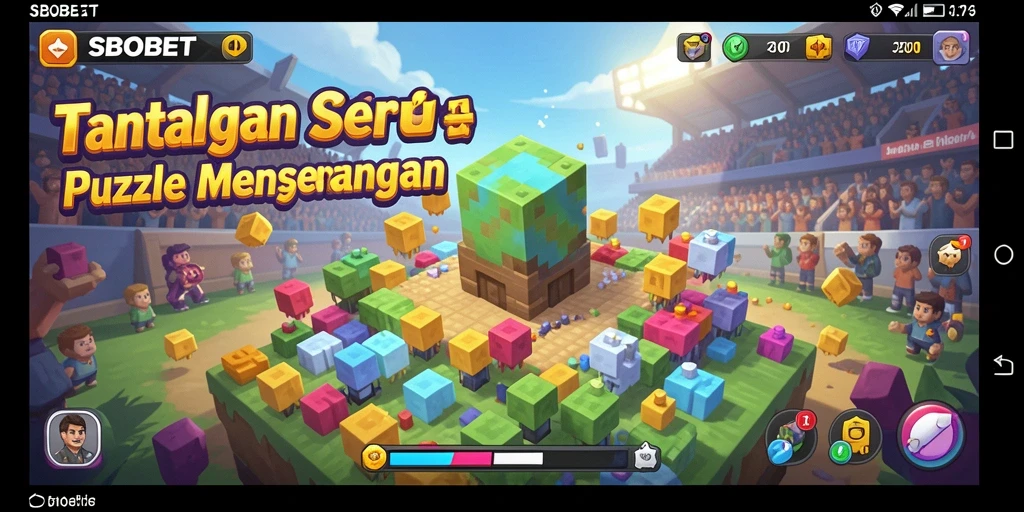 Tangkapan layar SBOBET menunjukkan gameplay puzzle yang menarik.