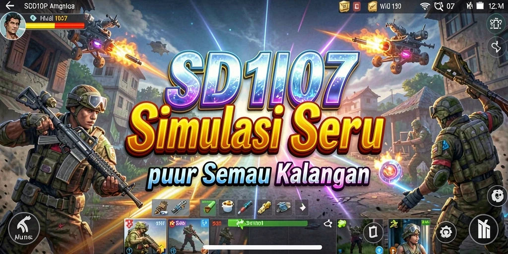 Tampilan gameplay SD107 yang menakjubkan dan realistis.