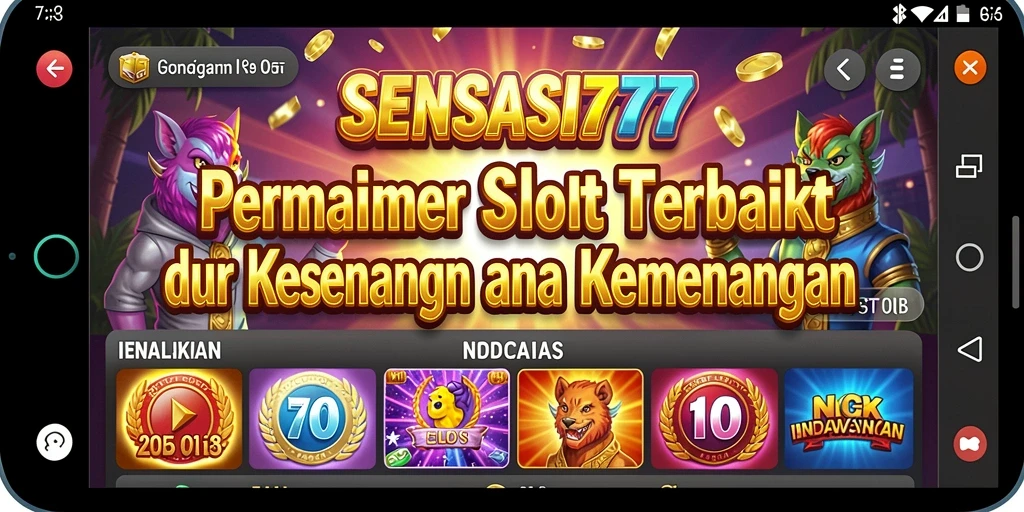 Tampilan menarik dari gameplay SENSASI777 yang seru dan mengasyikkan.
