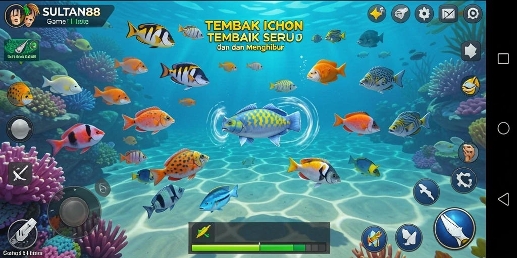 Tampilan gameplay seru saat menembak ikan di SULTAN88.