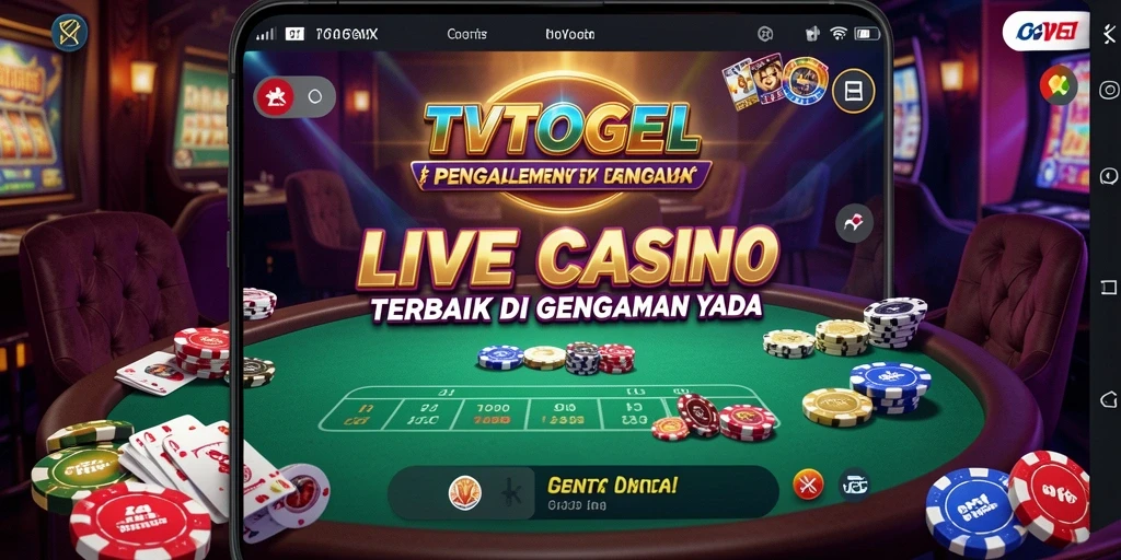 Tampilan gameplay Live Casino yang mendebarkan di TVTOGEL.
