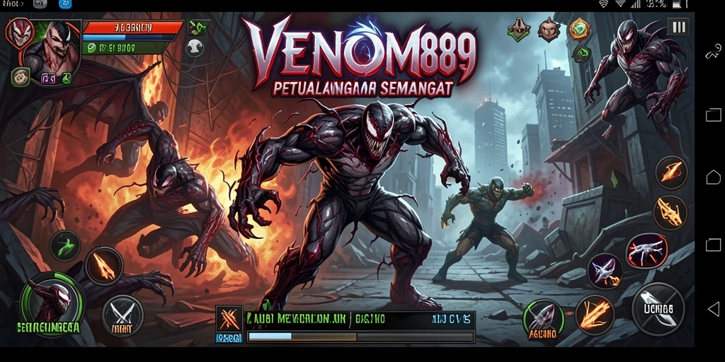 Tampilan menakjubkan dari gameplay ARPG dalam VENOM889.
