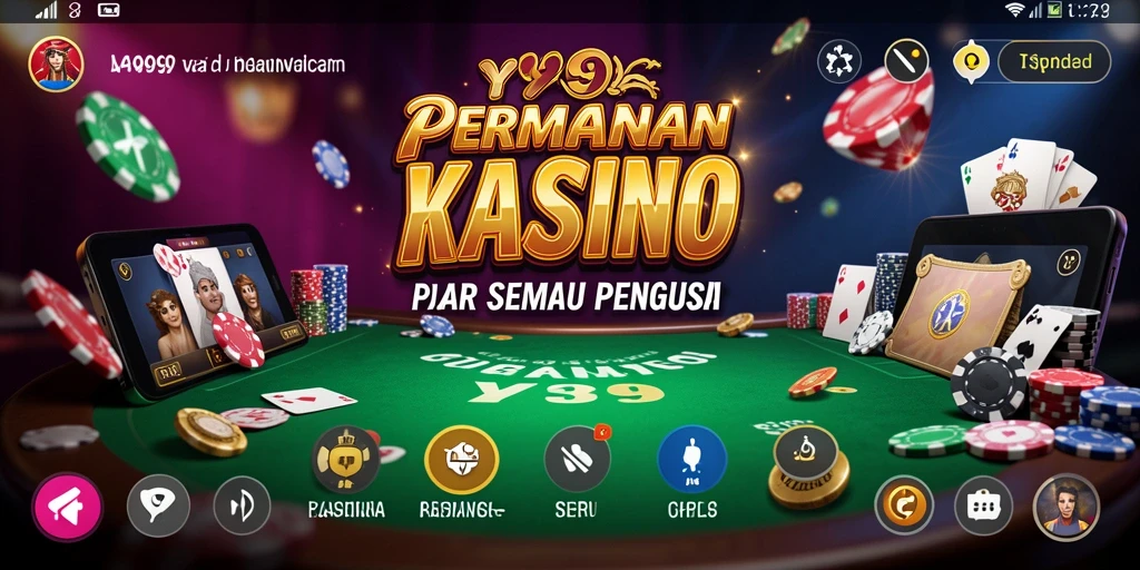 Screenshot Y89 menampilkan gameplay Kasino yang mendebarkan dan menarik.