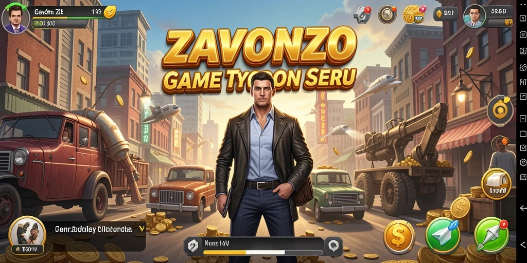 Tangkapan layar ZAVONZO menampilkan gameplay Tycoon yang seru dan interaktif.